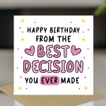 Funny Birthday Card For Husband Wife Boyfriend Girlfriend Joke