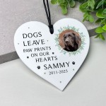Personalised Dog Memorial Photo Plaque Gift For Dog Lover