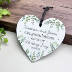 Personalised Wedding Day Gift For Bride Groom Hanging Acrylic