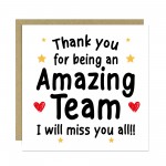 Goodbye Card For Colleagues Team With Kraft Envelope Thank You