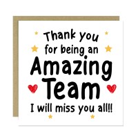 Goodbye Card For Colleagues Team With Kraft Envelope Thank You