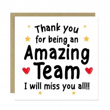 Goodbye Card For Colleagues Team With Kraft Envelope Thank You