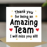 Goodbye Card For Colleagues Team With Kraft Envelope Thank You