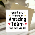 Goodbye Card For Colleagues Team With Kraft Envelope Thank You