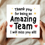 Goodbye Card For Colleagues Team With Kraft Envelope Thank You