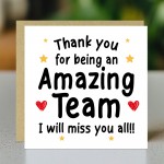 Goodbye Card For Colleagues Team With Kraft Envelope Thank You