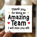 Goodbye Card For Colleagues Team With Kraft Envelope Thank You