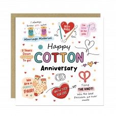 Funny 2nd Anniversary Card Cotton Anniversary Cards For Husband