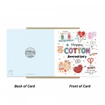 Funny 2nd Anniversary Card Cotton Anniversary Cards For Husband
