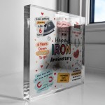 6th Anniversary Gift For Iron Anniversary Gifts For Husband Wife