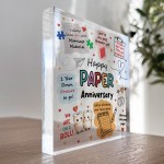 1st Anniversary Gift For Paper Anniversary Gifts For Husband 