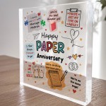 1st Anniversary Gift For Paper Anniversary Gifts For Husband 