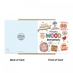 Funny 5th Anniversary Card Wood Anniversary Cards For Husband