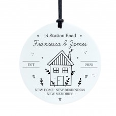 Congratulations New Home Gift For Couple Personalised Plaque