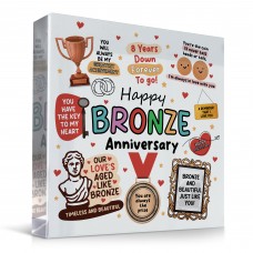 Happy Bronze Anniversary For Husband Wife Gift For 8th Anniversa