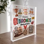 Happy Bronze Anniversary For Husband Wife Gift For 8th Anniversa