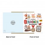 Happy Bronze Anniversary Card For Husband Wife Card Happy Bronze Anniversary Card For Husband Wife Card