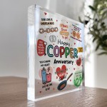 Happy Copper Anniversary For Husband Wife Gift For Anniversary