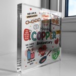 Happy Copper Anniversary For Husband Wife Gift For Anniversary