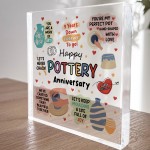 Happy Pottery Anniversary For Husband Wife Gift 9th Anniversary