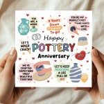 Funny 9th Anniversary Card Pottery Anniversary Cards For Husband