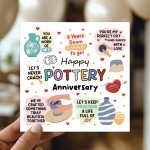 Funny 9th Anniversary Card Pottery Anniversary Cards For Husband
