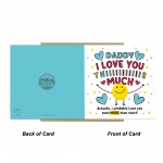 Card For Best Daddy I Love You This Much Daddy Birthday Card