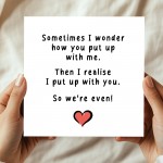Funny Birthday Anniversary Card For Husband Wife Boyfriend