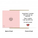 Funny Birthday Anniversary Card For Husband Wife Boyfriend