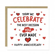 Funny Card For Anniversary For Husband Wife Boyfriend Girlfriend
