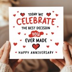 Funny Card For Anniversary For Husband Wife Boyfriend Girlfriend