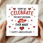 Funny Card For Anniversary For Husband Wife Boyfriend Girlfriend