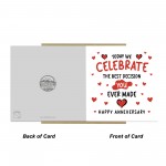 Funny Card For Anniversary For Husband Wife Boyfriend Girlfriend