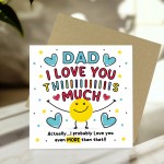 Card For Best Dad I Love You This Much Dad Birthday Card
