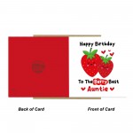 Birthday Card For Auntie Happy Birthday To The Berry Best Auntie