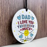 Gift For Best Dad I Love You This Much Birthday Gift