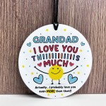 Gift For Best Grandad I Love You This Much Grandad Birthday Gift