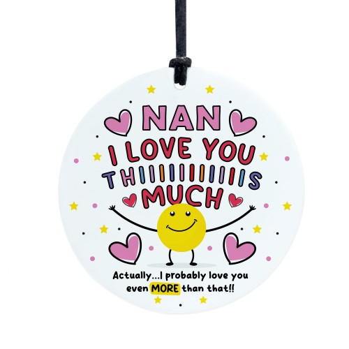 Gift For Best Nan I Love You This Much Nan Birthday Gift From Gr