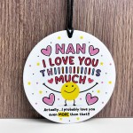 Gift For Best Nan I Love You This Much Nan Birthday Gift From Gr