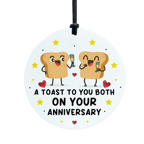 Funny Anniversary Gift For Couple Toast To You Anniversary Gift