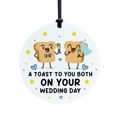 Funny Wedding Day Gift For Couple Toast To You On Your Wedding