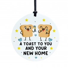 Funny New Home Gift For Couple Toast To You New Home Gift