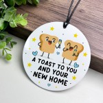 Funny New Home Gift For Couple Toast To You New Home Gift