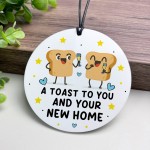 Funny New Home Gift For Couple Toast To You New Home Gift