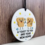 Funny New Home Gift For Couple Toast To You New Home Gift