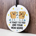 Funny New Home Gift For Couple Toast To You New Home Gift