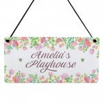 Personalised Child's Playhouse Sign For Outdoor Gift For Kids