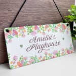 Personalised Child's Playhouse Sign For Outdoor Gift For Kids