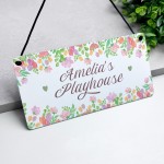 Personalised Child's Playhouse Sign For Outdoor Gift For Kids