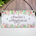 Personalised Child's Playhouse Sign For Outdoor Gift For Kids